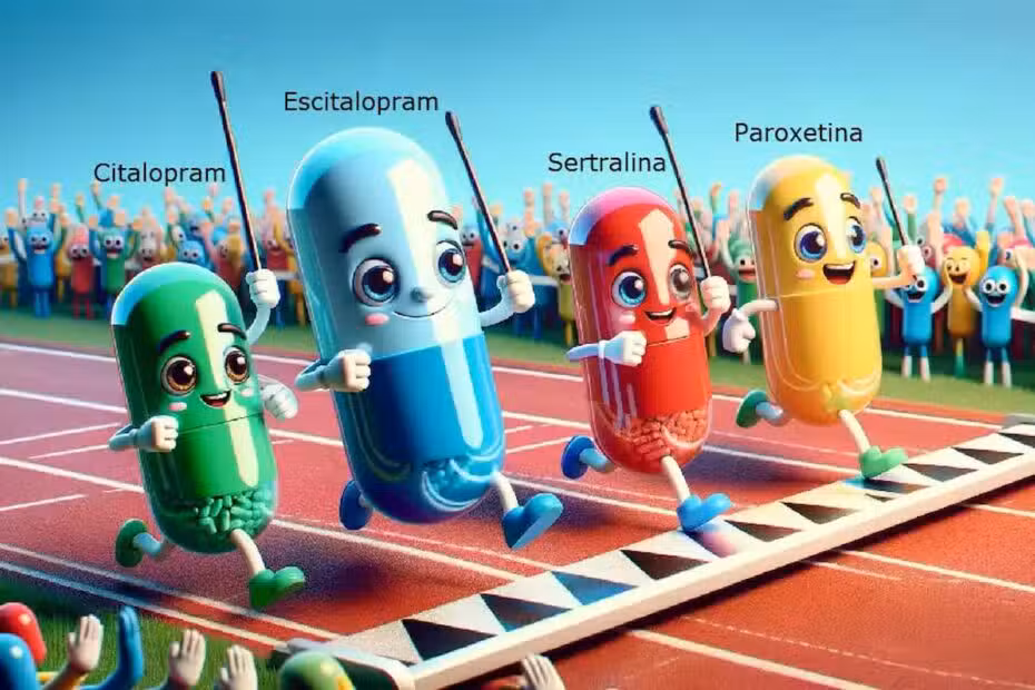 Escitalopram, Citalopram, Paroxetina, y Sertralina son los nuevos ISRS